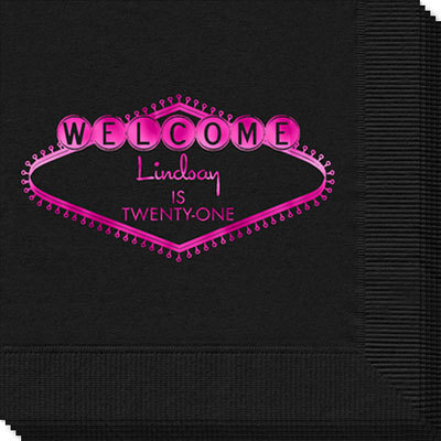 Welcome Marquee Napkins